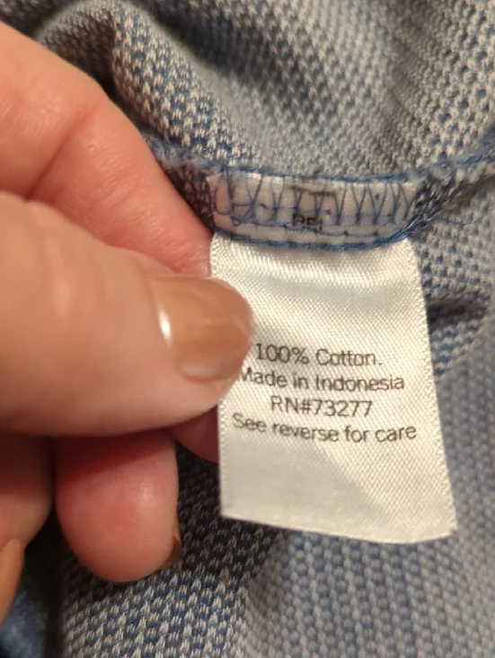 croft & barrow Blue Denim-Style Long Sleeve Tunic - Picture 4 of 9